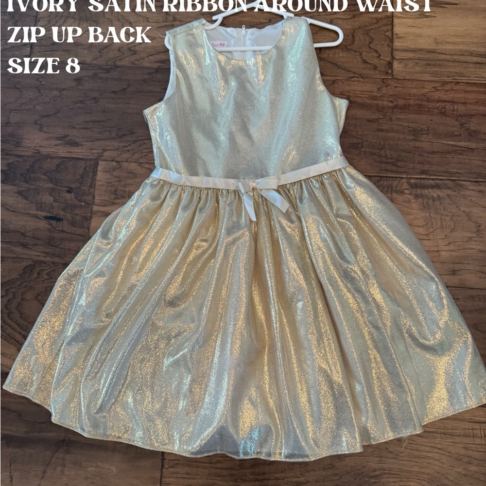 Shimmering Gold Sleeveless Dress